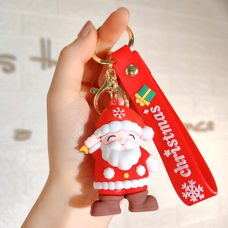 Wholesale Cartoon Santa Claus Keychain